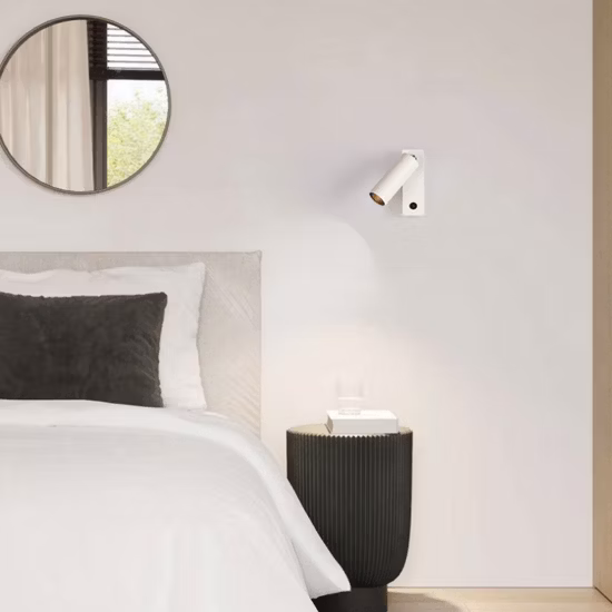 Современное скандинавское мини-украшение дома для спальни, настольного чтения для чтения, ночного алюминия, ПВХ, светодиодная настольная лампа для пробуждения